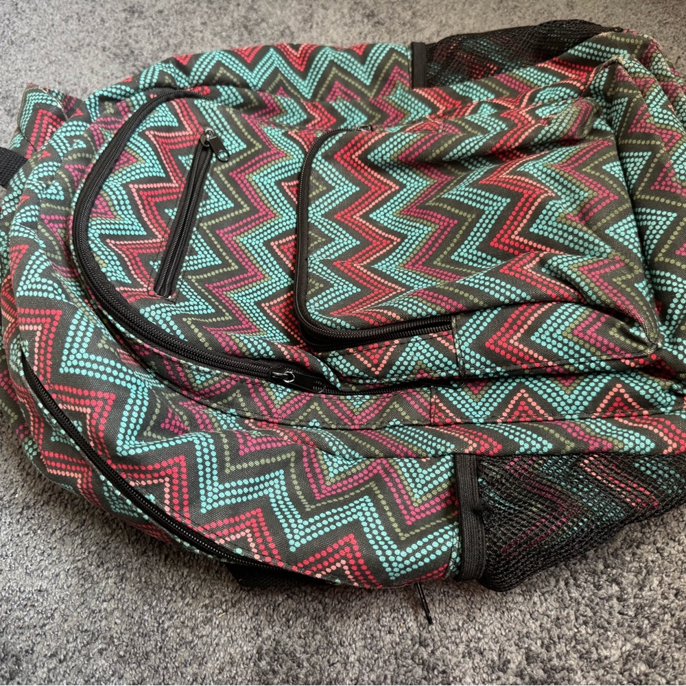 Aeropostale Multicolor Zigzag Backpack - image 2